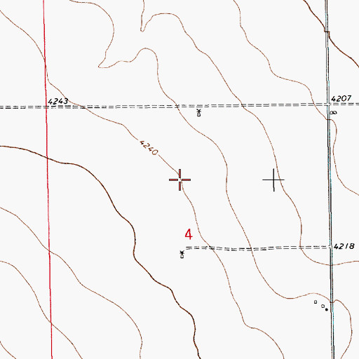 Topographic Map of 10858 Water Well, NM