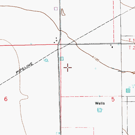 Topographic Map of 10084 Water Well, NM