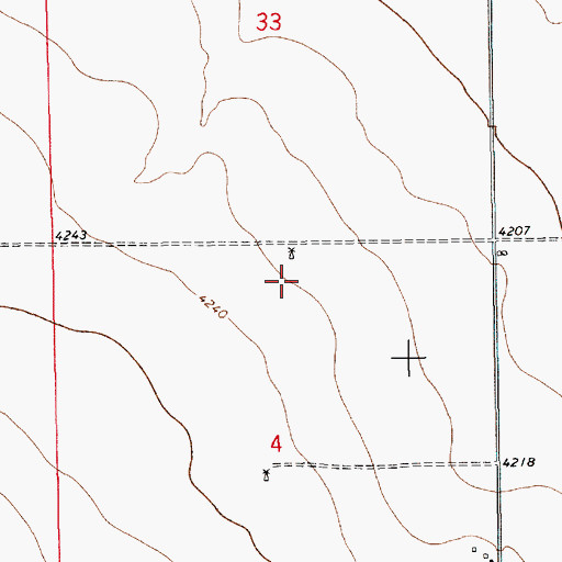 Topographic Map of 10641 Water Well, NM
