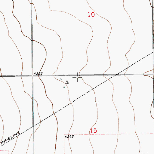 Topographic Map of 12230 Water Well, NM