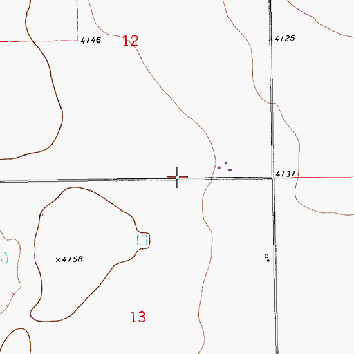Topographic Map of 11563 Water Well, NM