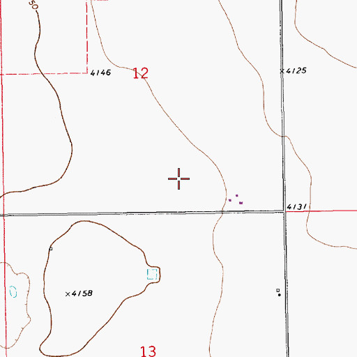 Topographic Map of 10083 Water Well, NM