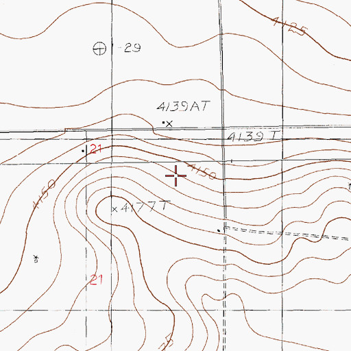 Topographic Map of 10887 Water Well, NM