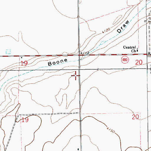 Topographic Map of 10890 Water Well, NM