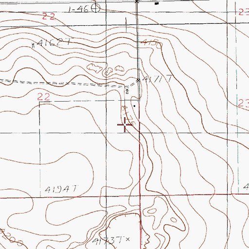 Topographic Map of 10894 Water Well, NM
