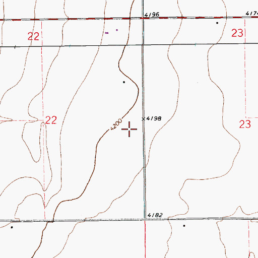 Topographic Map of 10865 Water Well, NM