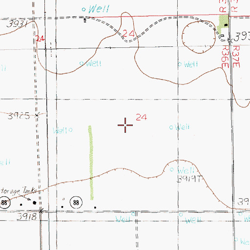 Topographic Map of 12680 Water Well, NM