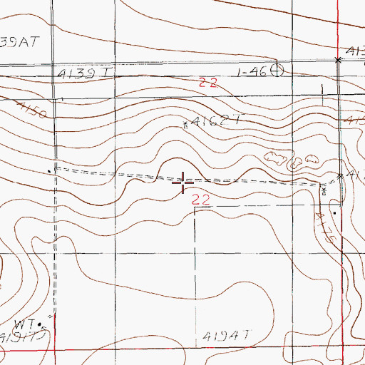 Topographic Map of 10893 Water Well, NM