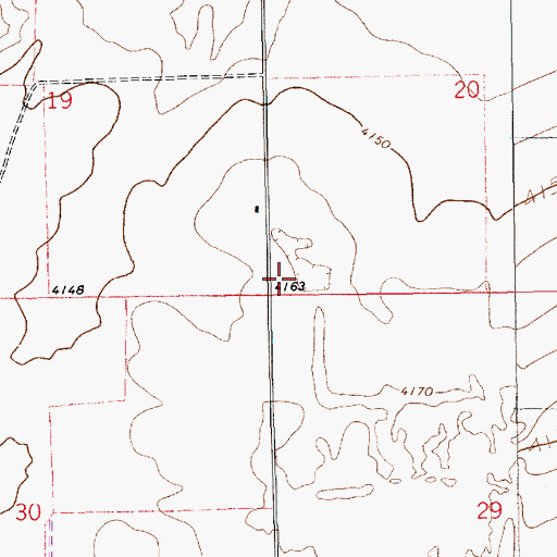Topographic Map of 10891 Water Well, NM