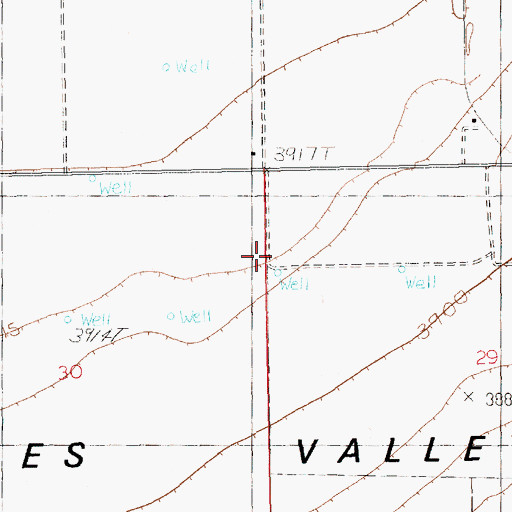 Topographic Map of 10126 Water Well, NM