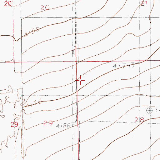 Topographic Map of 12228 Water Well, NM