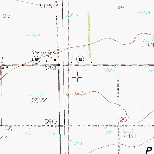 Topographic Map of 12514 Water Well, NM