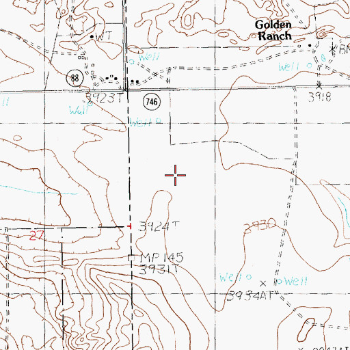 Topographic Map of 10967 Water Well, NM