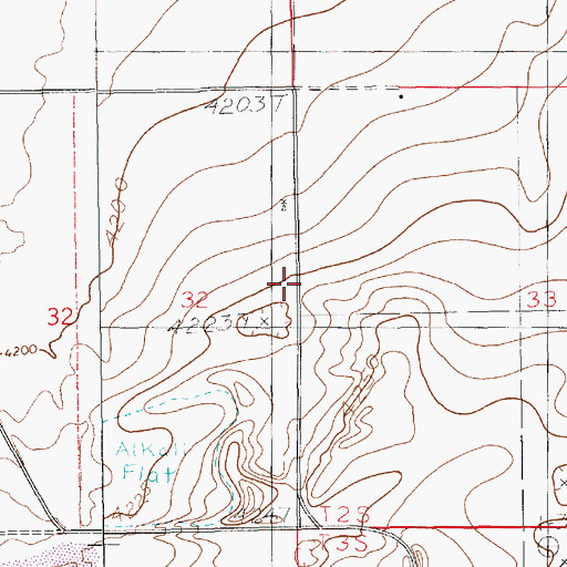 Topographic Map of 10899 Water Well, NM