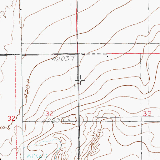 Topographic Map of 12392 Water Well, NM