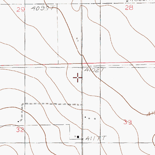 Topographic Map of 10917 Water Well, NM