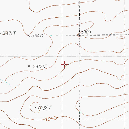 Topographic Map of 11026 Water Well, NM