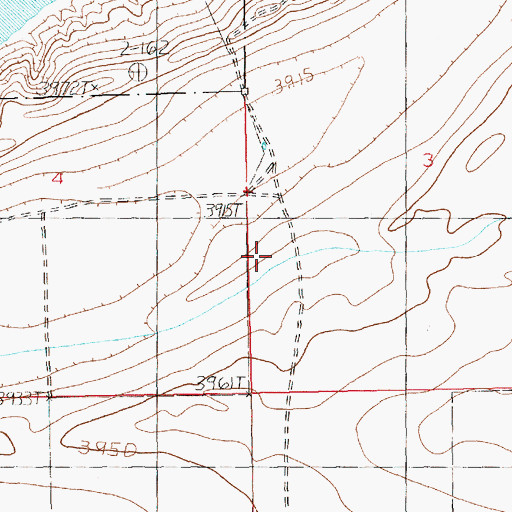 Topographic Map of 11027 Water Well, NM
