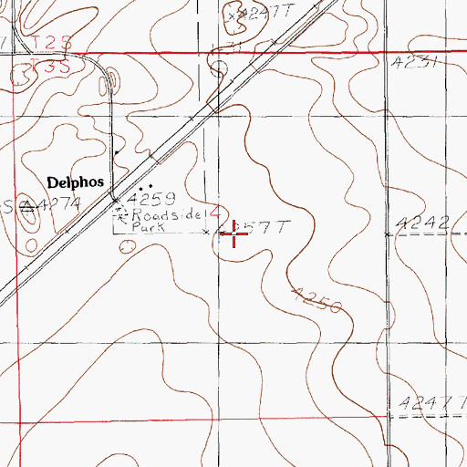 Topographic Map of 12218 Water Well, NM