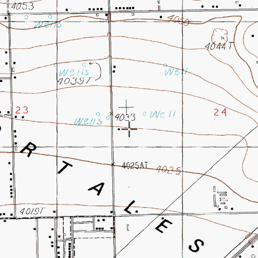 Topographic Map of 12504 Water Well, NM