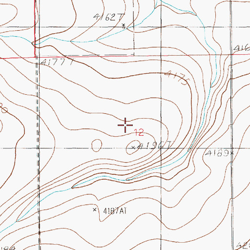 Topographic Map of 10977 Water Well, NM