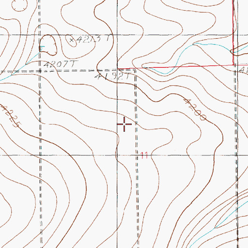 Topographic Map of 10976 Water Well, NM