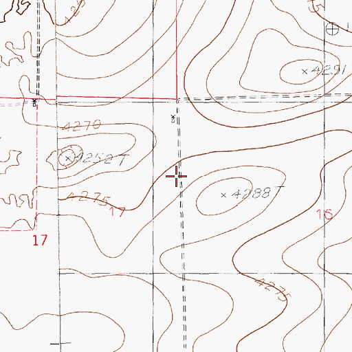 Topographic Map of 10982 Water Well, NM