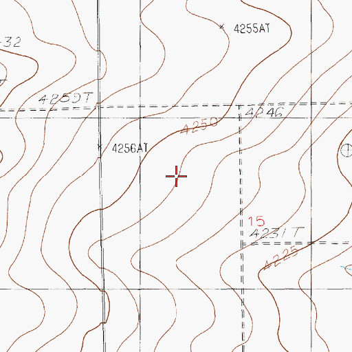 Topographic Map of 10980 Water Well, NM