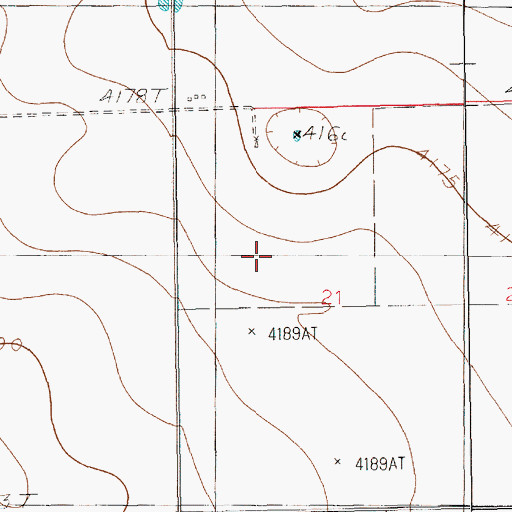 Topographic Map of 10996 Water Well, NM