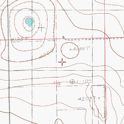 Topographic Map of 10995 Water Well, NM