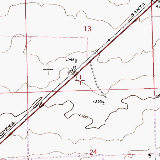 Topographic Map of 12214 Water Well, NM