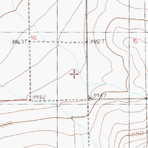 Topographic Map of 11033 Water Well, NM