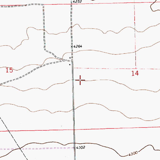 Topographic Map of 10971 Water Well, NM