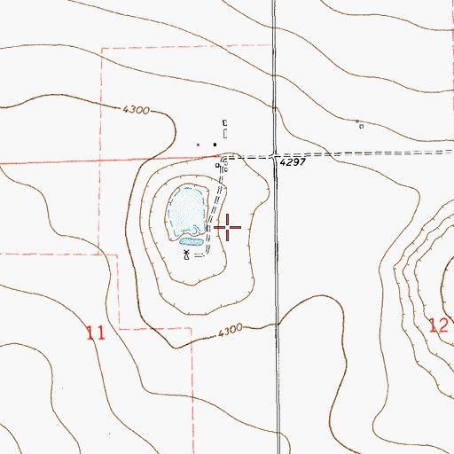 Topographic Map of 11068 Water Well, NM