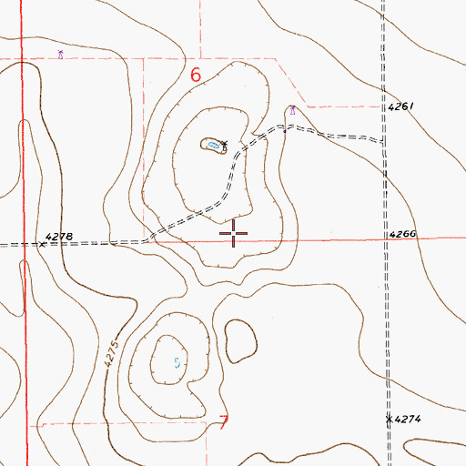 Topographic Map of 11073 Water Well, NM