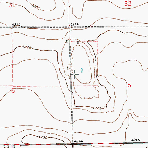 Topographic Map of 11104 Water Well, NM