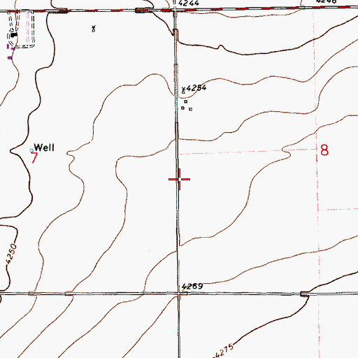 Topographic Map of 11108 Water Well, NM