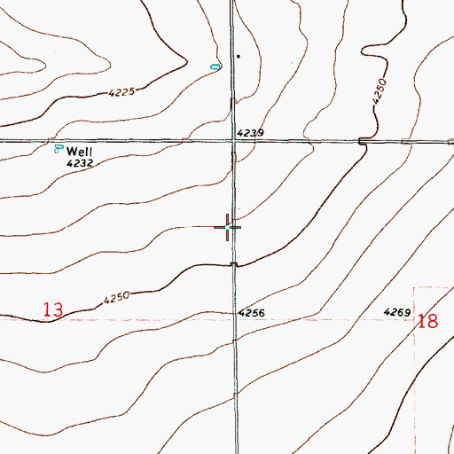 Topographic Map of 11107 Water Well, NM
