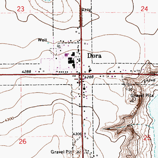 Topographic Map of 11084 Water Well, NM