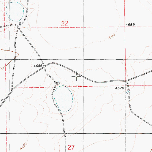 Topographic Map of 06054 Water Well, NM