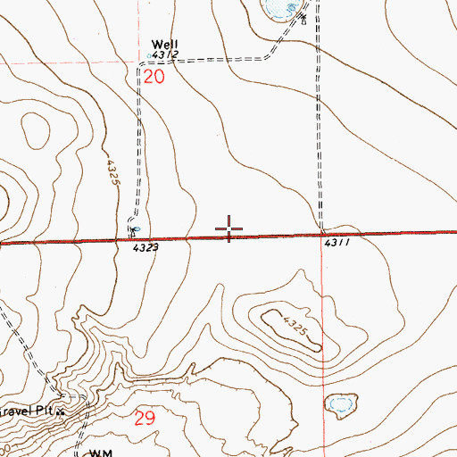Topographic Map of 06087 Water Well, NM