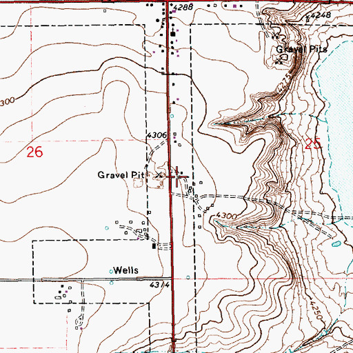 Topographic Map of 11088 Water Well, NM
