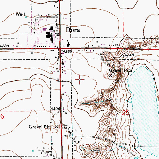 Topographic Map of 11085 Water Well, NM