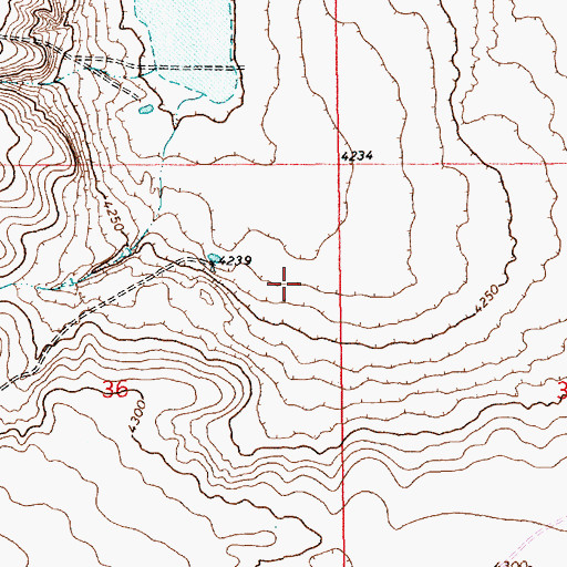 Topographic Map of 11100 Water Well, NM