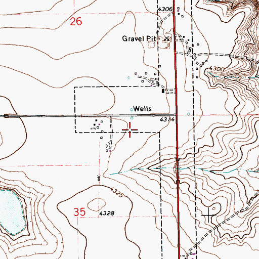 Topographic Map of 11094 Water Well, NM