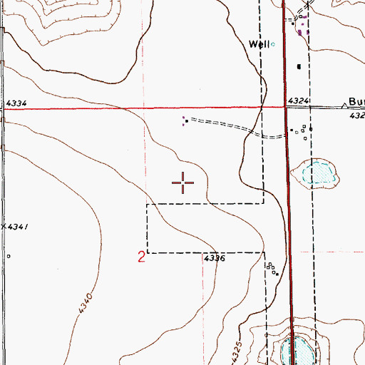 Topographic Map of 11201 Water Well, NM
