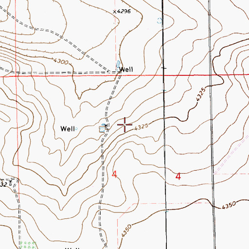 Topographic Map of 11097 Water Well, NM
