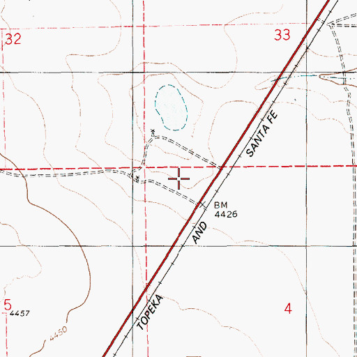 Topographic Map of 06100 Water Well, NM