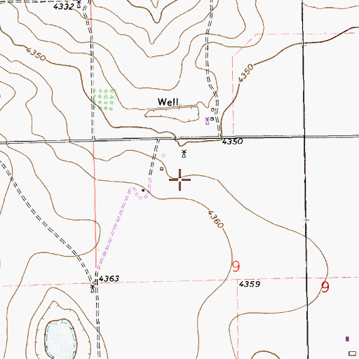 Topographic Map of 11202 Water Well, NM