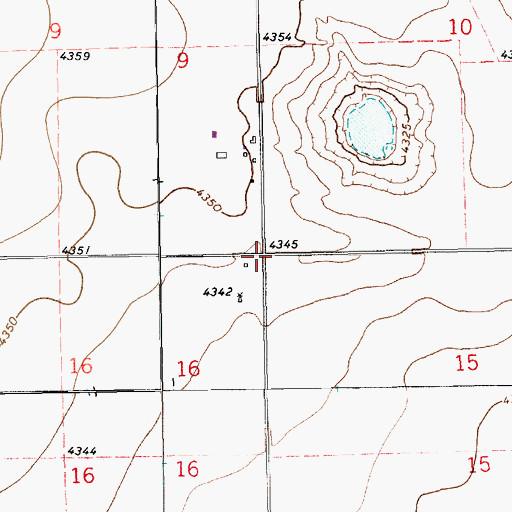 Topographic Map of 11207 Water Well, NM